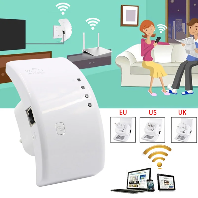 

Wifi Booster Repeater Extender Range 300Mbps Wireless AP Router 802.11n EU/US/UK Plug
