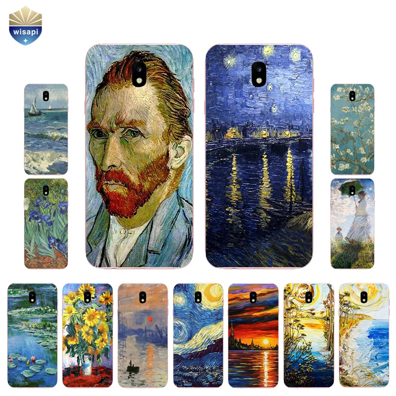 

For Samsung Galaxy J7 2017 Case ForJ7 Prime / ON7 (2016) Shell For C7 Pro Cover For J7 2015 / 2016 Soft TPU Oil Painting Painted
