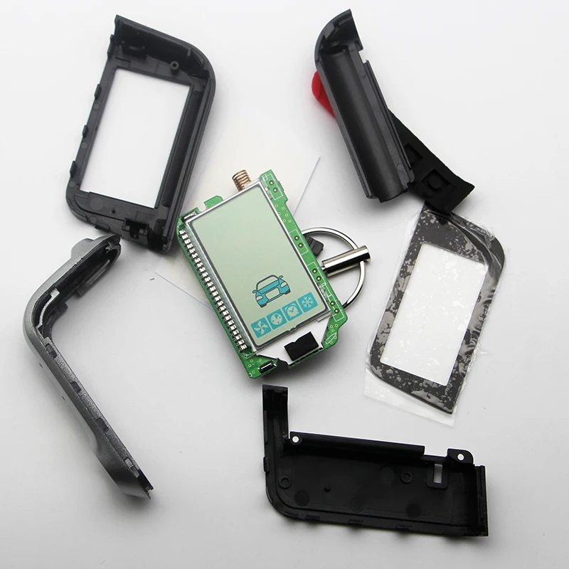 

A93 Vertical screen LCD Remote Keychain for Russian version Two Way Car Burglar Alarm System Twage Starline A93 Key Chain Fob