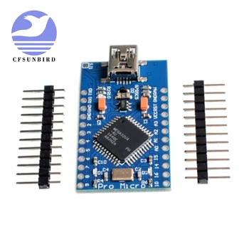 

CFsunbird 10pcs Mini USB ATmega32U4 Pro Micro 5V 16MHz Board Module ATMega 32U4 Controller Pro-Micro Replace Pro Mini
