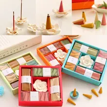 Твердые духи натуральный дым благовония конус-Башня линия набор дома буддизм ароматерапия сна благовония специи Туалет благовония подарок