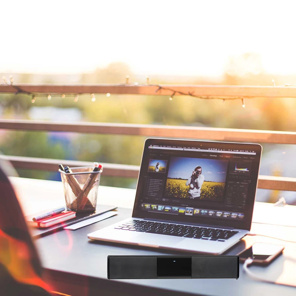 Беспроводная Bluetooth колонка звуковая панель стерео динамик ТВ домашнего