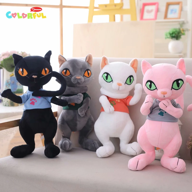 1 шт. 30 Вт 40 см Kawaii моделирование кошка плюшевая креативная игрушка плюшевое
