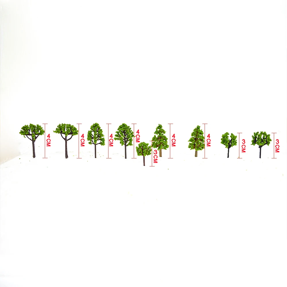 

20PCS Miniature Trees 3cm-4cm Scenery Landscape Train Model Scale Trees HO scale model train kits