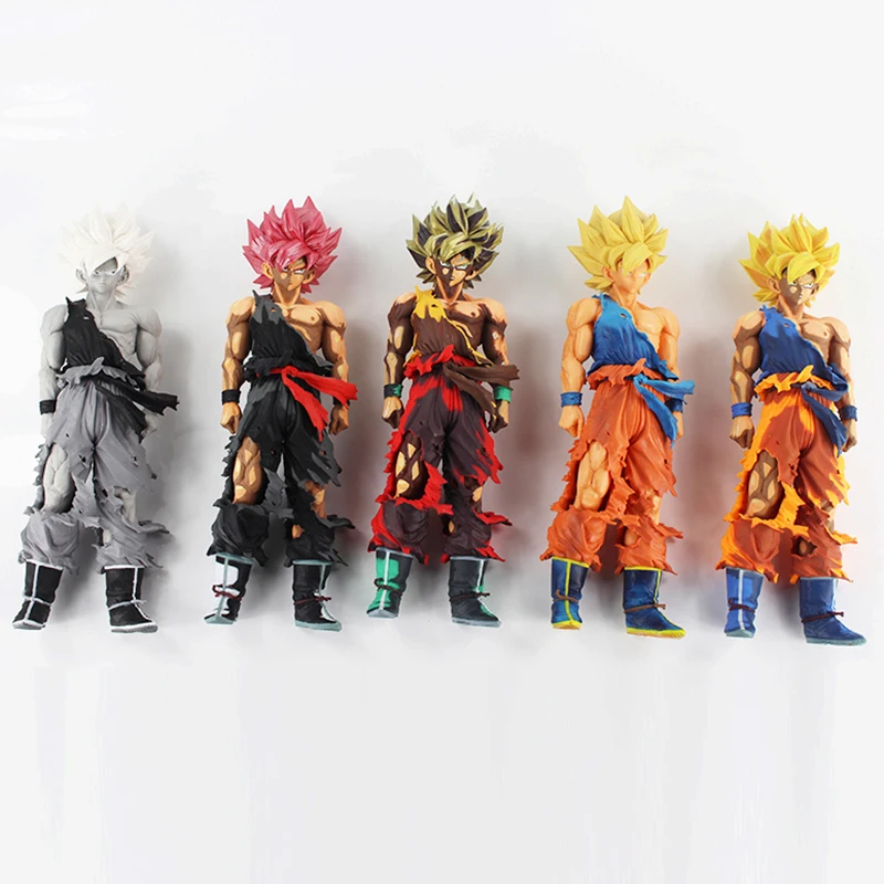 

32cm Dragon Ball Z Super Saiyan Son Goku MSP Lunar New Year mixed color PVC Figure Toy