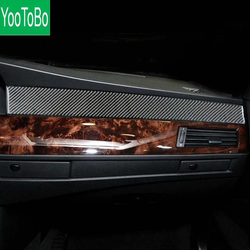 For BMW E60 Carbon Fiber Interior Car Dashboard Decoration Strip Car