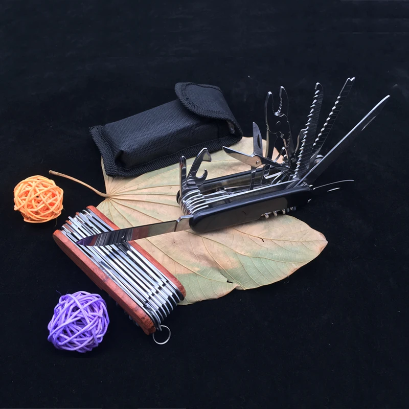 

MultiFunctional Swiss Pocket Folding Knife 91mm Portable Wood Multi Tool Knife Army Suvival Outdoor Camping Pocket Hunting Knife