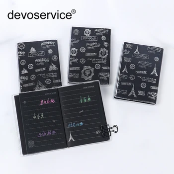 

1 PC New Fashion Black Inner Page Notepad Small Sketchbook Diary Drawing Painting Graffiti Cover Paper Sketch Book Stationery