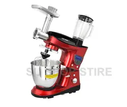 CHEFTRONIC 4 в 1 Многофункциональный Кухня миксер SM-1088, 1000 Вт 7.4QT точная тепла нержавеющей миске с мясорубкой B