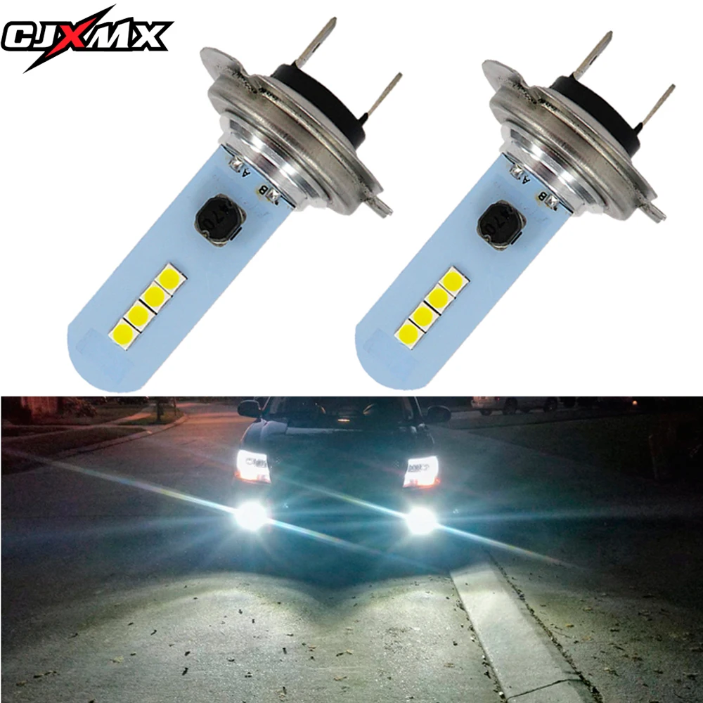 

CJXMX 2Pcs H7 LED H8 H11 9005/HB3 9006/HB4 LED Fog Light Bulb 6000K White 3030SMD Super Bright Car Led Lights 12V Auto Fog Lamp