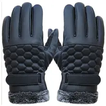 Теплые зимние перчатки новые дизайнерские мужские перчатки высокого качества из натуральной кожи Варежки из овчины смартфон/Ipad одна пара