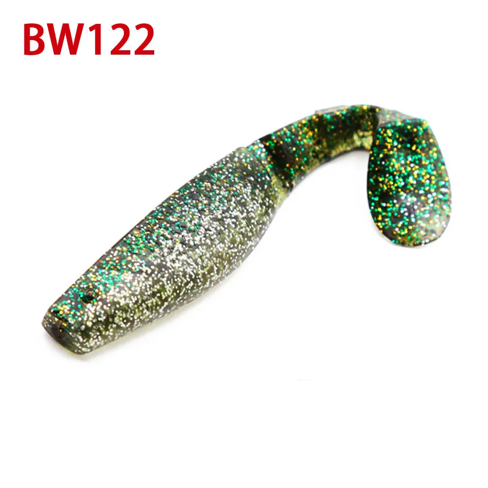 bassland fishing lure soft silicone bait 100cm 12g T tail new type soft