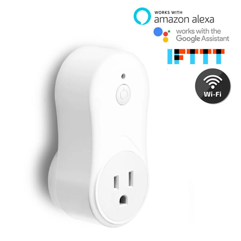 Великобритания/ЕС/США Wi-Fi Smart Plug 10A приложение дистанционное управление выключатель питания с Alexa Google Home аудио беспроводной контроль умная розетка