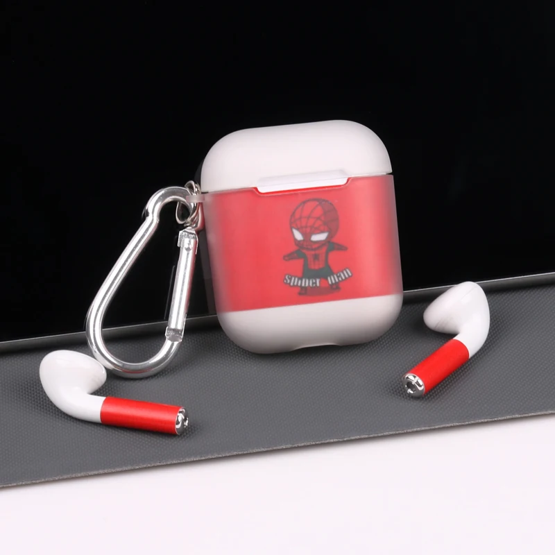 Cartoon Marvel Series Sticker Case for Apple Airpods