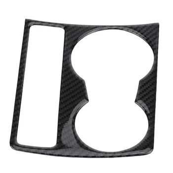 

Carbon Fiber Car Center Console Water Cup Holder Panel Cover Trim car interior decorative accessory for Audi A4 B8 A5 2009-2015