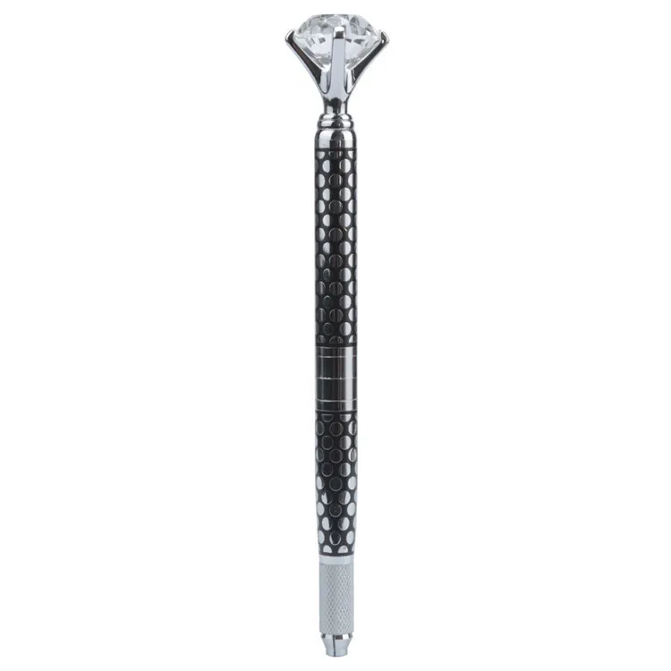 

Eyebrow Manual Pen Microblading Tattoo Machine For Permanent Makeup 3D Eyebrow Lip Embroidery Munsu Tebori With Crystal Diamond
