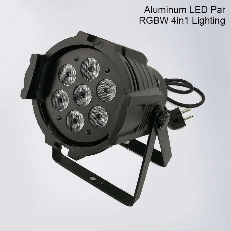 

Led Par 7x12W Aluminum Alloy LED Par Can RGBW 4IN1 Disco Party Light DMX512 Wash Dj Stage Light Strobe Effect Stage Lighting