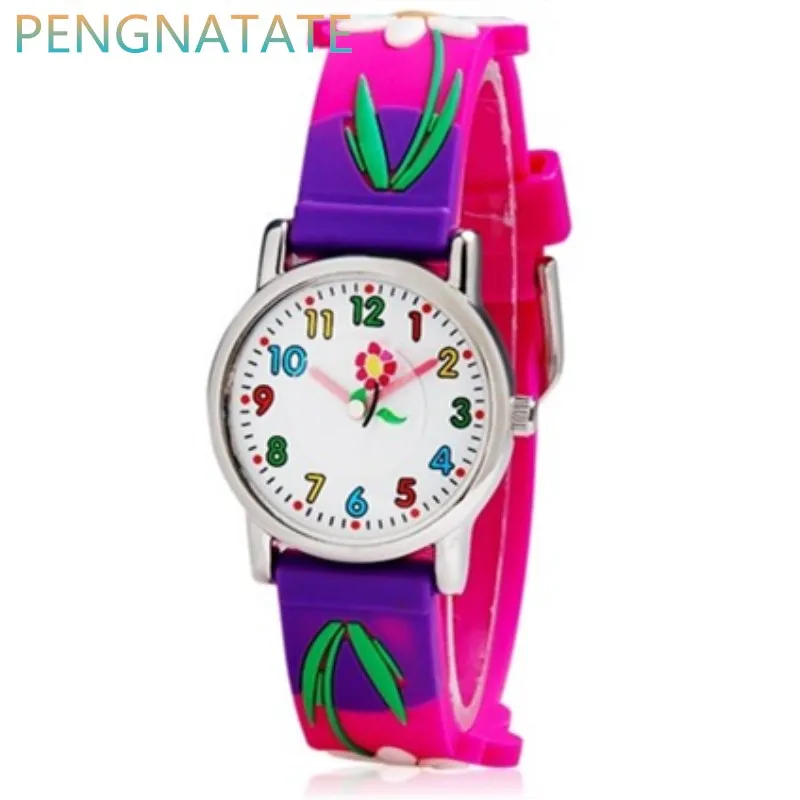 Детские WILLIS Элитный бренд часы кварцевые часы аналог 3D Elicopter резиновые часы детский спортивный Водонепроницаемый часы PENGNATATE - Цвет: 18