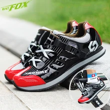 BATFOX 2017 Cycling sneaker Men women Sports Shoes winter Breathable Anti-skid trainers black Road bike shoes MTB Bicycle Shoes