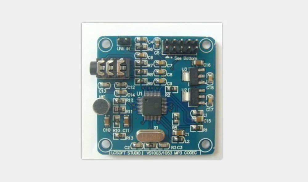 

VS1003 MP3 module on-board microphone MP3,MP3+V,WMA,WAV,MIDI,SP-MIDI SPI