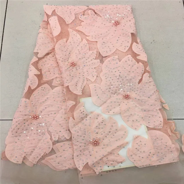 

New Selling Lace Fabric 2018 High Quality Lace Black African Lace Fabric With Beads And Stones Embroidery French Lace Fabric