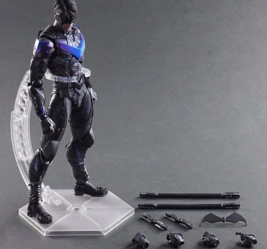 

Batman Nightwing PVC Figure Toy 260MM Anime Movie Bat Man Arkham Knight Variant Playarts KaiBatMan Action Figure Play Arts Kai