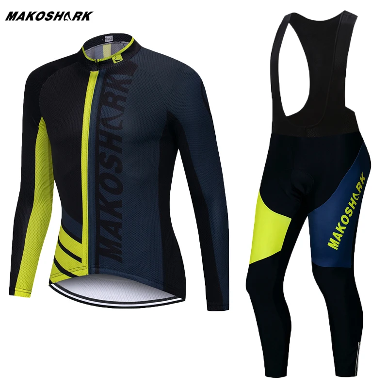 Комплект из Джерси с длинным рукавом для мужчин 2019 Pro Team Ropa Ciclismo одежда велоспорта