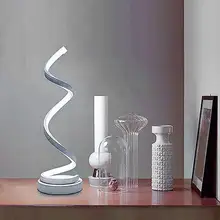 24 Вт Светодиодный настольный светильник с регулируемой яркостью, изогнутый СВЕТОДИОДНЫЙ Настольный светильник, современный минималистичный дизайн, Настольный светильник, акриловый светодиодный светильник для моделирования