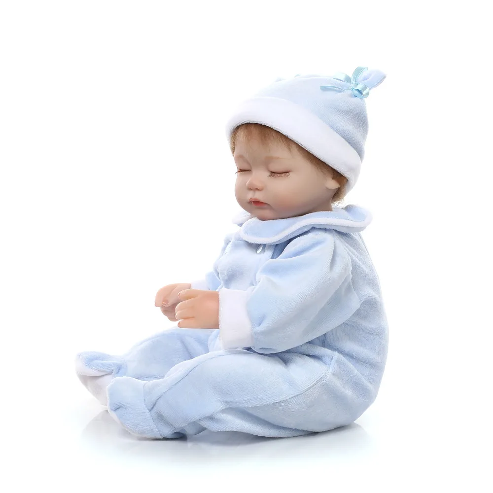 Nicery 16 18 дюймов 40 45 см кукла Bebe Reborn мягкая силиконовая игрушка для мальчиков и