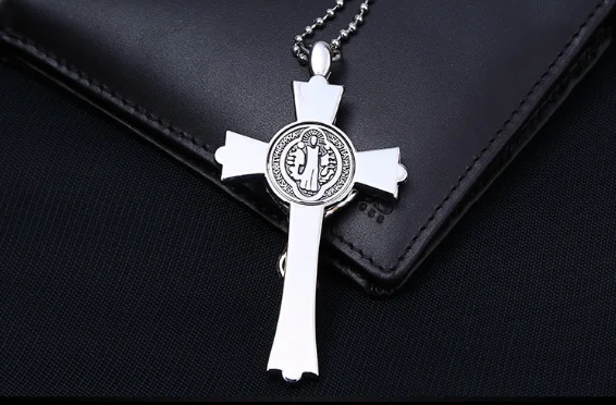 Ожерелье с подвеской Saint Jesu Benedict nursiia крестиком и из 2 предметов | Украшения