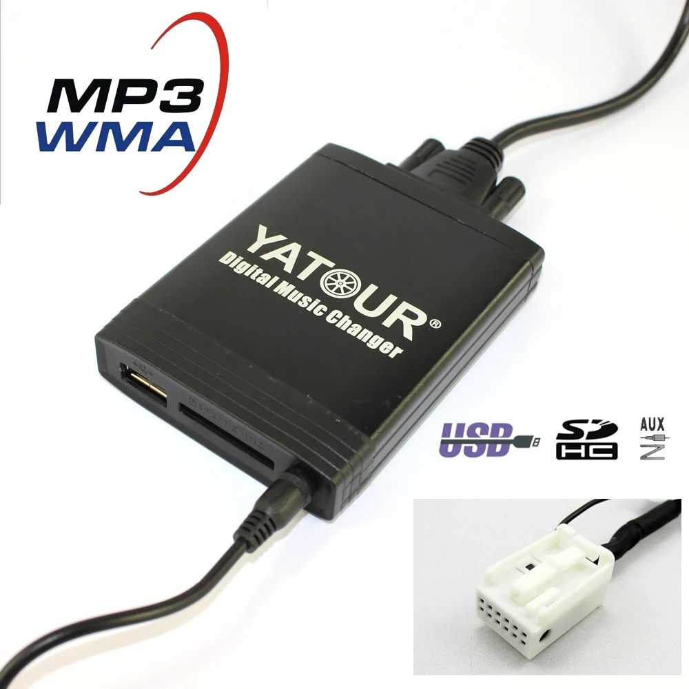 Yatour 12pin For Audi A3 A4 S4 R8 TT 2007-2010 YT-M06 Car USB MP3 SD AUX  adapter Digital CD Changer interface - AliExpress Automobiles & Motorcycles