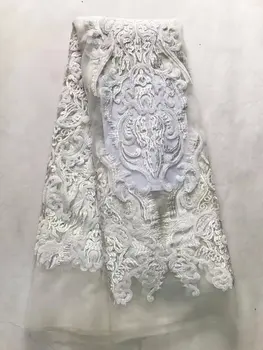 

Hot French Nigerian sequins net lace, African tulle mesh lace fabric high quality for party wedding dress 5yards/lot JL12211