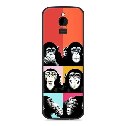 2,4 дюймов для Nokia 8110 чехол Ретро мягкий чехол с мультяшным рисунком Nokia8110 задняя крышка для Nokia TA-1059 чехол для телефона s coque кожаный чехол - Цвет: A6