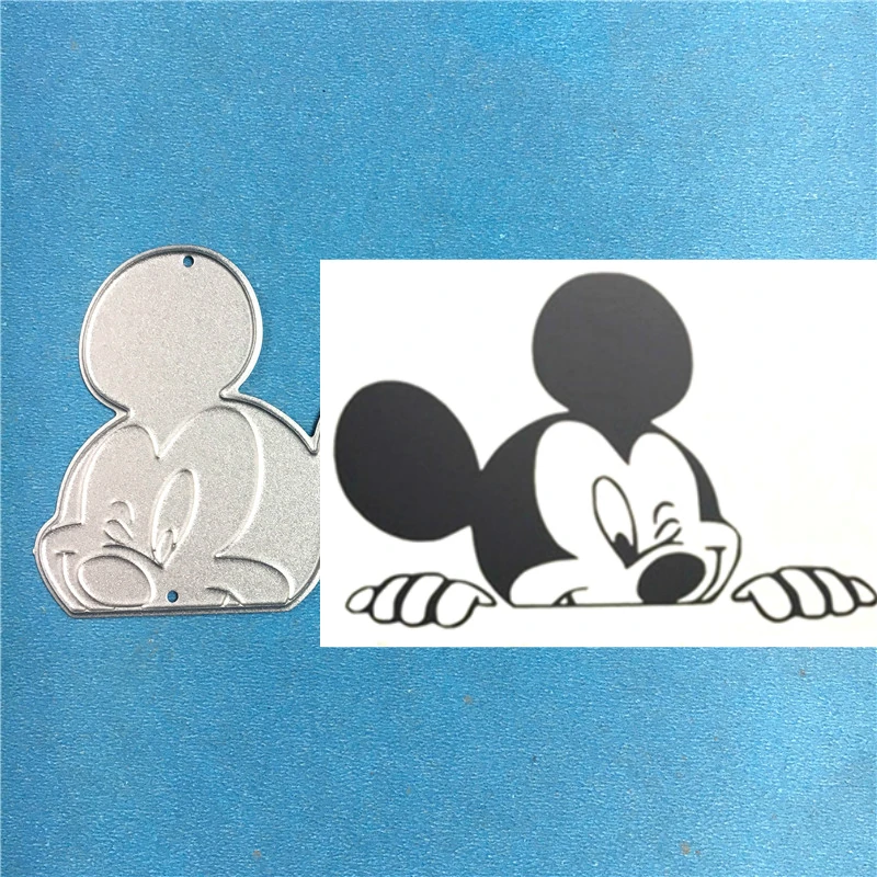 1 шт. вырубной штамп love Minnie Mickey+ 1 шт. трафарет carft Tag для поделок, бумажная карточка для скрапбукинга, декоративное тиснение, вырубка