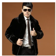 Горячая Распродажа модный бренд норки мех Мужская короткая верхняя одежда деловая Повседневная теплая верхняя одежда из искусственного меха, костюмы, одежда