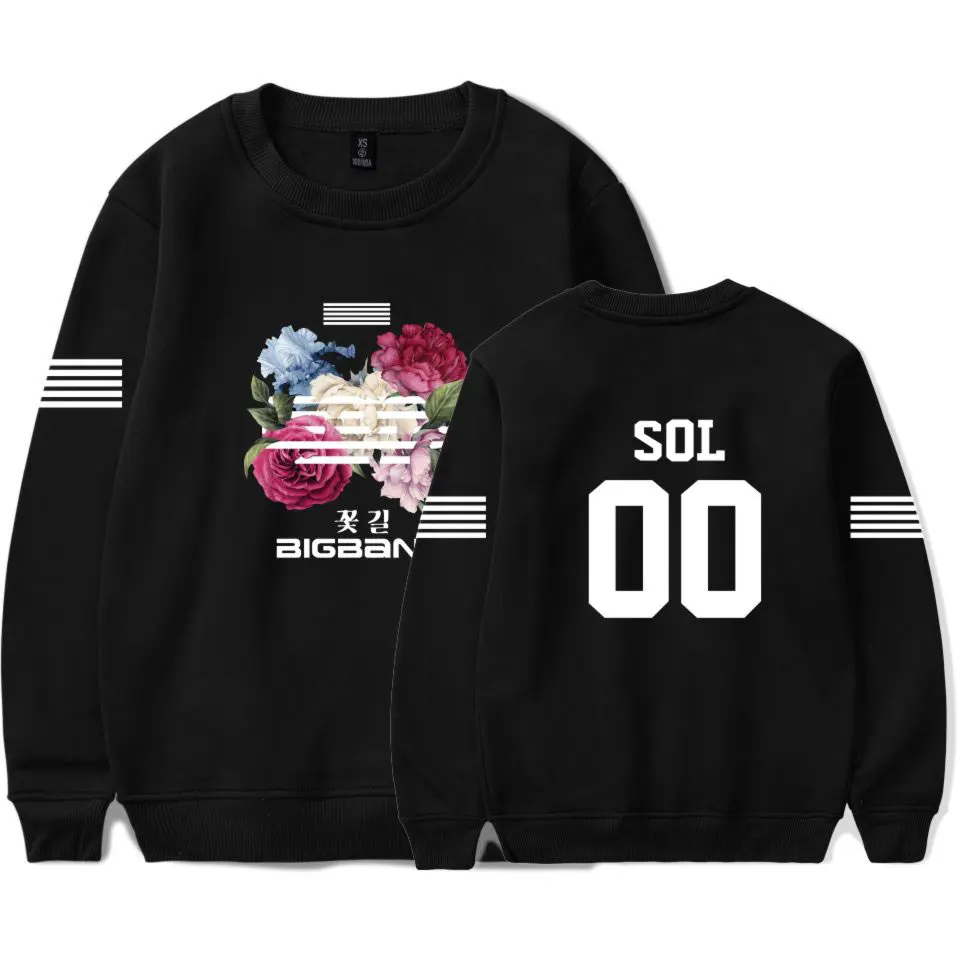 BIGBANG KPOP mens designer hoodies and sweatshirts men KPOP BIGBANG fleece hoodies winter fleece hoodies hip hop men sweatshirts