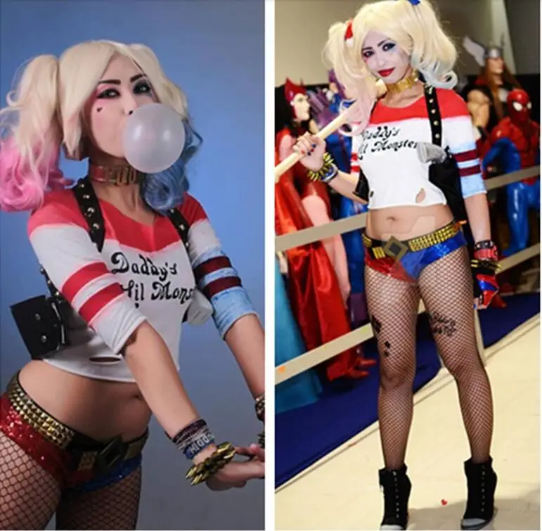Harley quinn full cosplay Black handjob cumshot