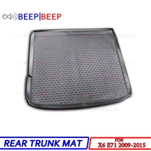 Для BMW X6 E71 2008- Автомобильный Коврик для багажника, задний внутренний багажник, Грузовой лоток, напольный ковер, автомобильный Стайлинг, украшение интерьера, аксессуары