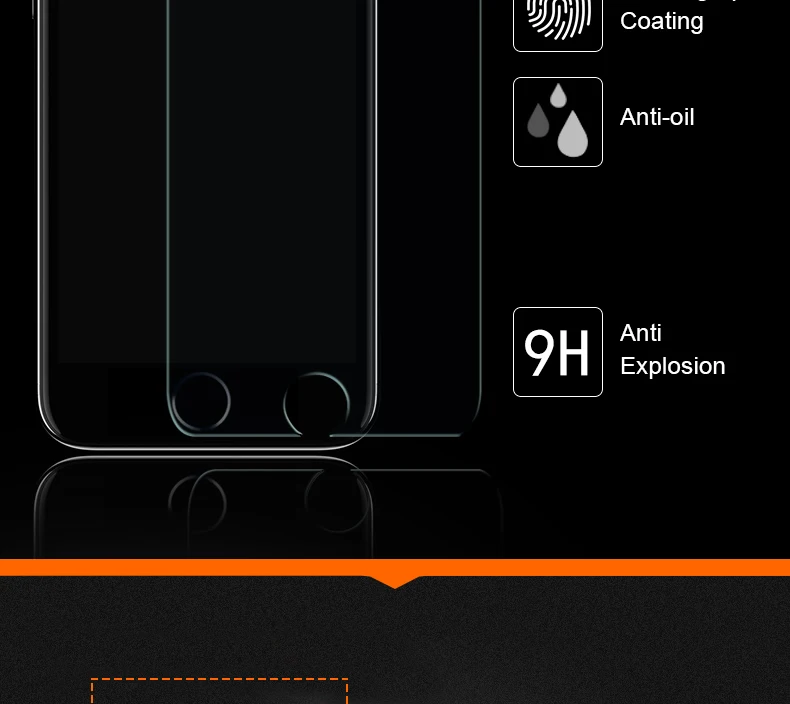 Прозрачная защитная пленка для iphone 7 plus HD 0,26 мм 2.5D с закругленными краями, защита для экрана из закаленного стекла для iphone 6 6s Plus 5 5S SE