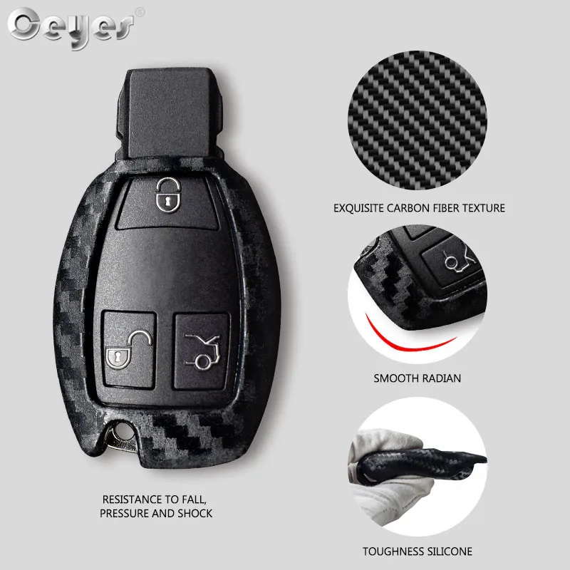 Carbon fiber key cover for MERCEDES-BENZ (3)