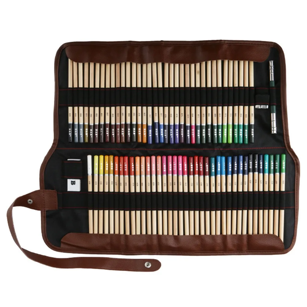 

Professional Art Colour Pencil 72 Colored Pencils Art Drawing Coloring Pencil Set Coloring Supplies with Carrying Bag Sharpener
