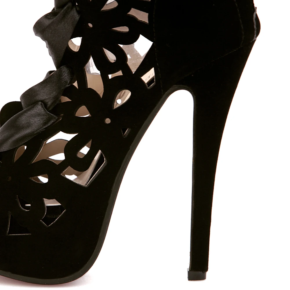 NIUFUNI/ г. ботинки на шпильке с перфорацией женская обувь красивые ботинки на высоком каблуке с открытым носком пикантная обувь для ночного клуба женские сапоги до колена
