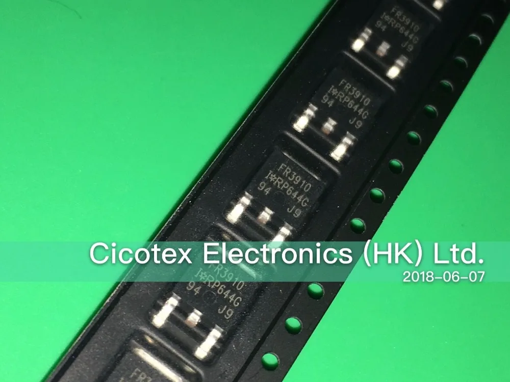 10pcs/lot IRFR3910TRPBF TO 252 IRFR3910 FR3910 MOSFET N CH 100V 16A ...