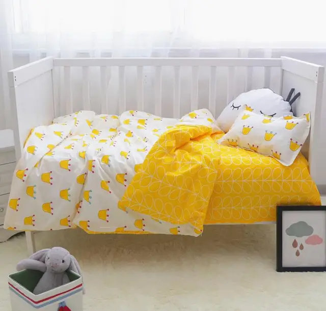 3pcs Sets Cotton Baby Bedding Custom Made Cartoon Printing 3pcs Sets Cotton Baby Bedding Custom Made Cartoon Printing Bed Cot Sheet No