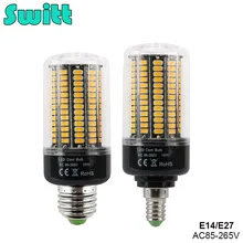 

2016 NEW E27 E14 No Flicker LED Lamp Smart IC AC220V 240v Corn Light 5736 SMD Chip Lampada Led Spotlight Bulb for Chandelier