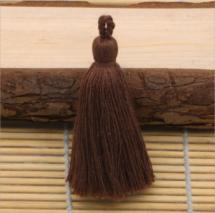 Tassel Hanging Rope Fringe 8mm Cotton Solid Color Tassels Trim For Sewing Curtains Accessories DIY Wedding Home Decoration 10pcs
