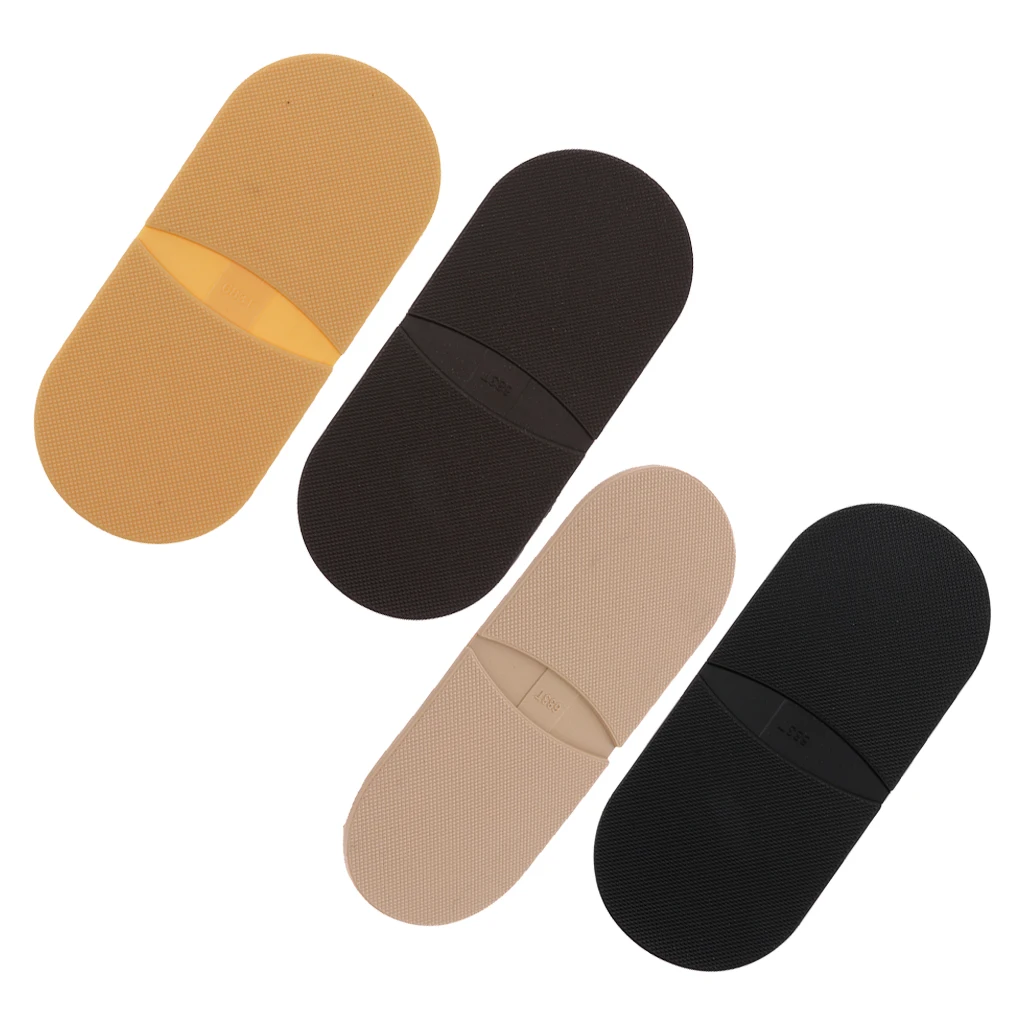 

1 Pair Rubber Glue On Heels Shoe Sole Repair Anti Slip Tips Pad Replacement