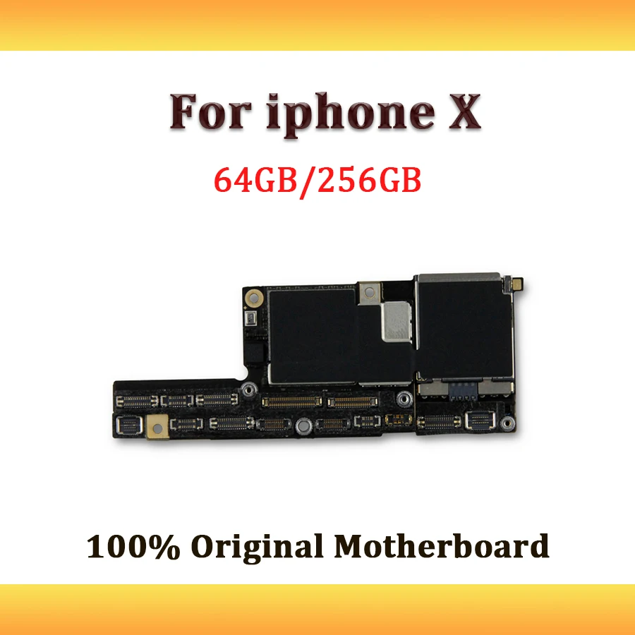 

clean icloud For iPhone X Motherboard Without Face ID,100% Unlocked For iPhone X Logic Board Mainboard With IOS System