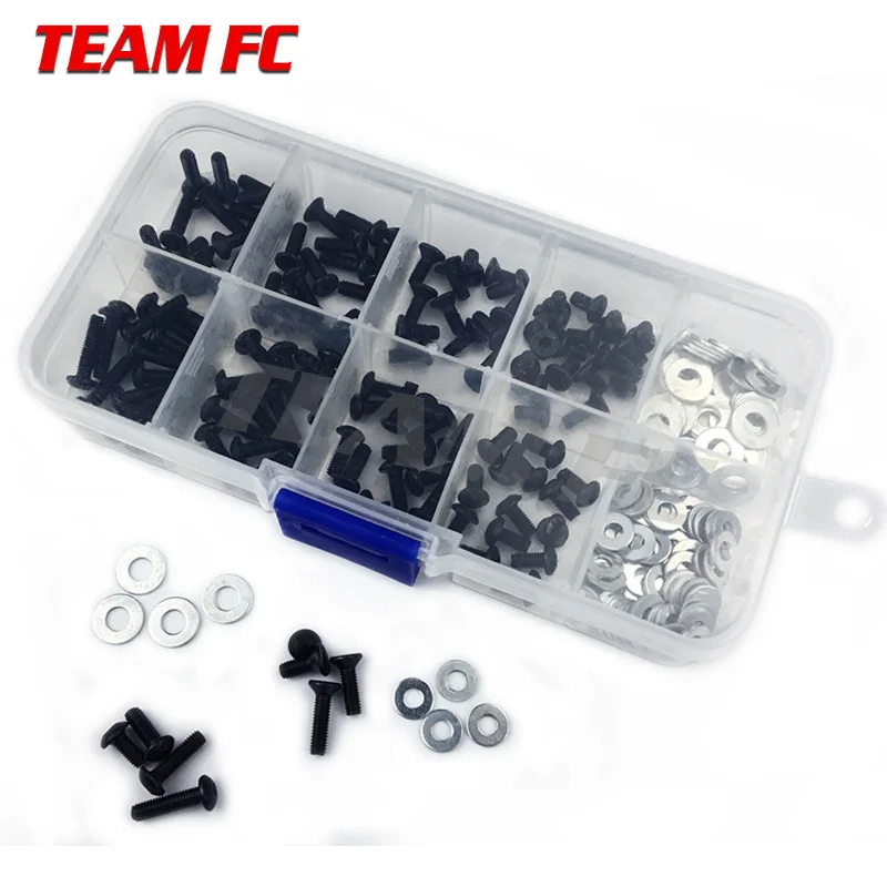 

340pcs/180pcs set Universal Screws Box Set for 1/10 HSP Remote Control RC Car for Redcat CC01 RC4WD Axial S34
