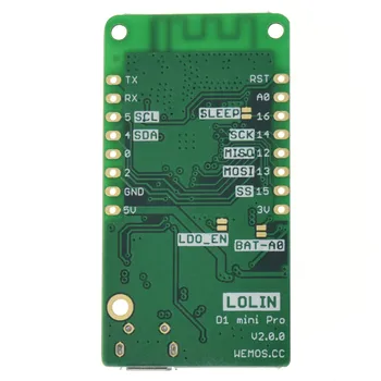 LOLIN-antena externa D1 Mini Pro V2.0.0, placa IOT con WIFI, 16MB, ESP8266, Compatible con Arduino 2